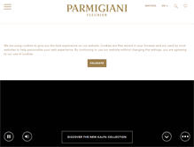 Tablet Screenshot of parmigiani.com